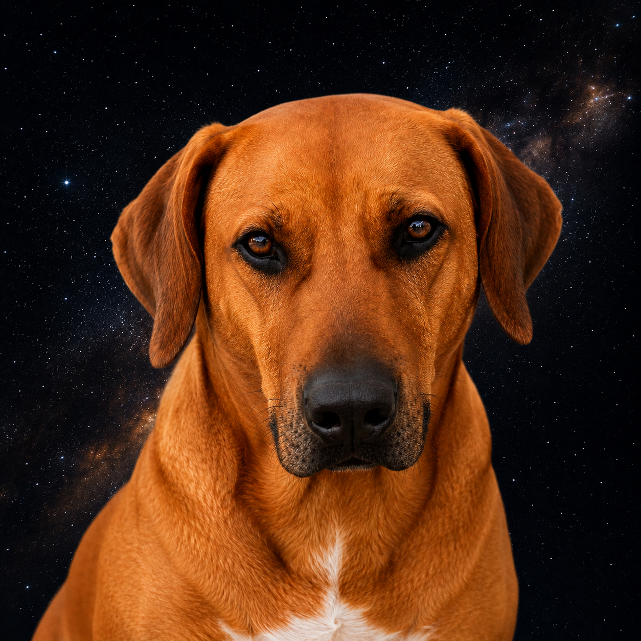 Porträt cosmo therapy dog space coach academy